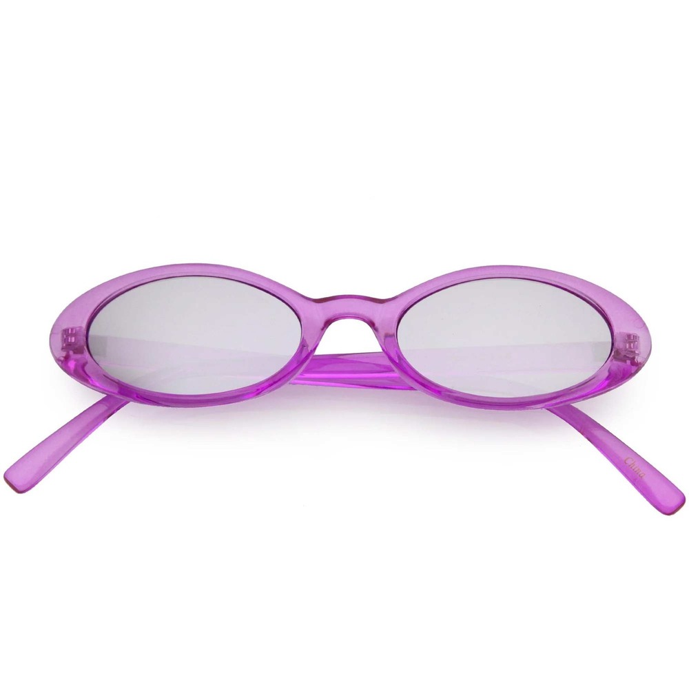 Oval Sunglasses Y2K Fashion Trendy Small Frame Purple Sunglasses‎ Women Luxury